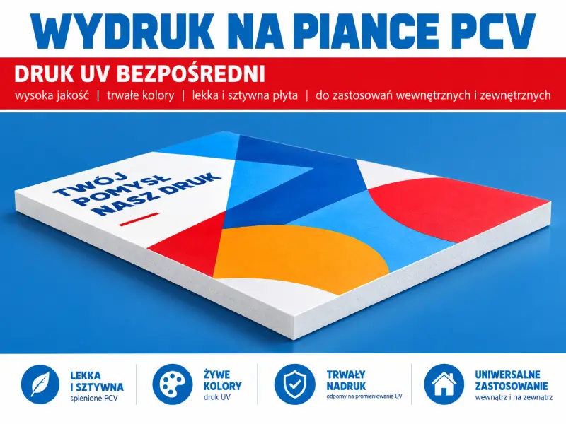 wydruk na spienionym pcv