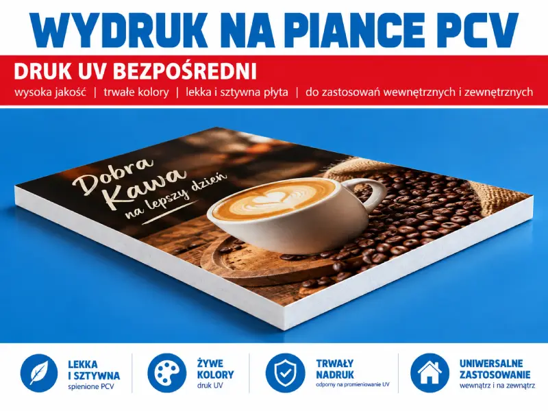 wydruk na spienionym pcv