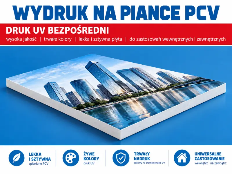 wydruk na spienionym pcv